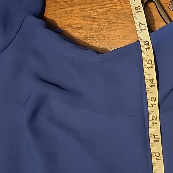 Bcbg Lexy blue strappy back dress sz large - Picture 8 of 8